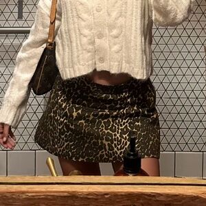 Leopard Mini Skirt